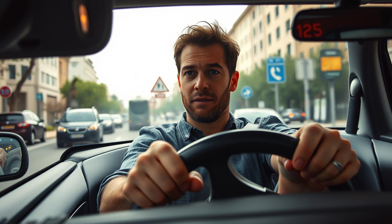 Barfuß Auto fahren