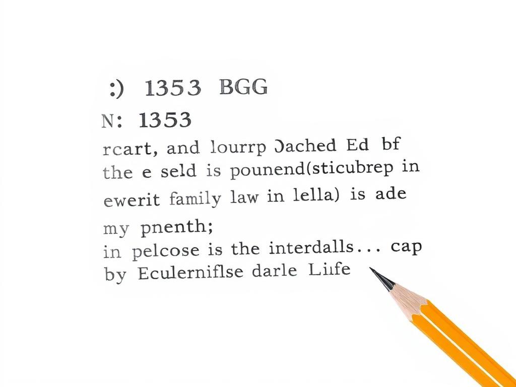Bleistiftskizze: Textdarstellung des § 1353 BGB zur Ehe als rechtliche Grundlage des Familienrechts Bleistiftskizze: Textdarstellung des § 1353 BGB zur Ehe als rechtliche Grundlage des Familienrechts