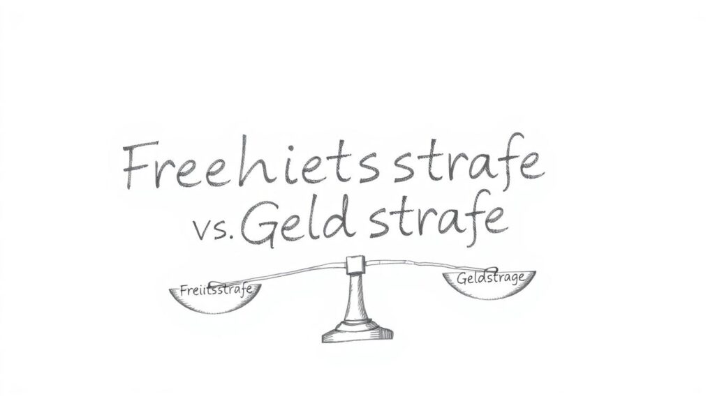 Bleistiftskizze der Strafarten im deutschen Strafrecht Bleistiftskizze der Strafarten im deutschen Strafrecht