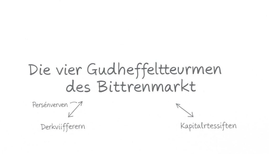 Bleistiftskizze der vier Grundfreiheiten des Binnenmarkts