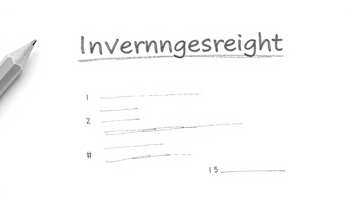 Bleistiftskizze eines Versicherungsvertrags mit Paragraphenzeichen und dem Wort Versicherungsrecht