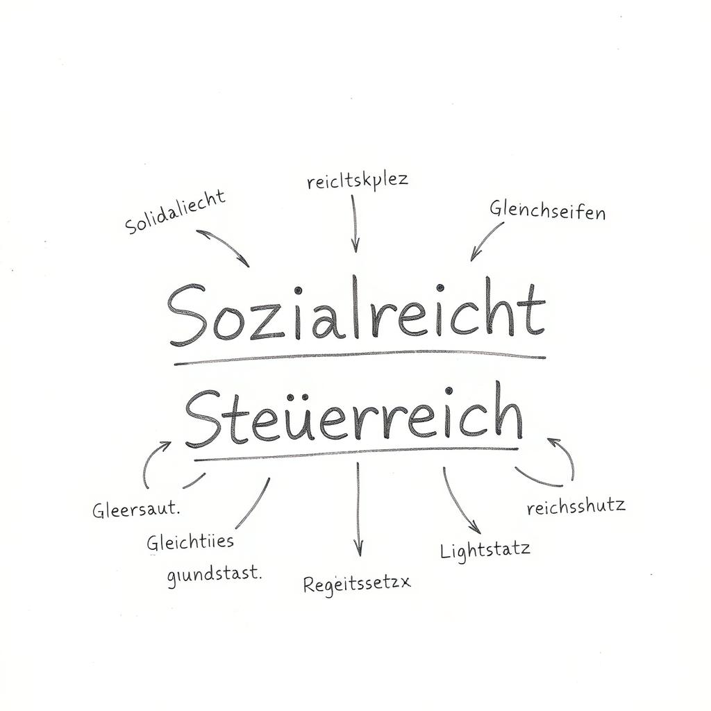Bleistiftskizze zu Grundprinzipien des Sozial- und Steuerrechts Bleistiftskizze zu Grundprinzipien des Sozial- und Steuerrechts