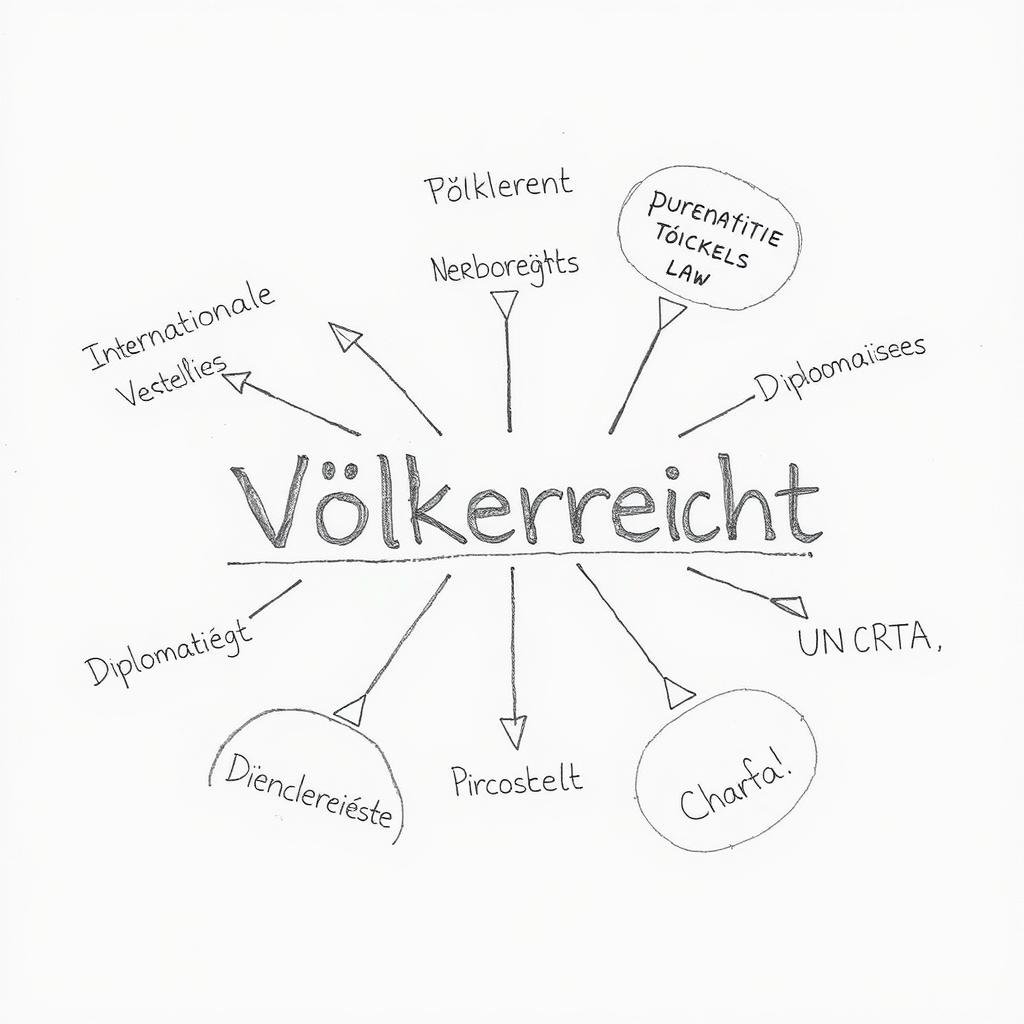 Bleistiftskizze zum Thema Völkerrecht und internationale Beziehungen Bleistiftskizze zum Thema Völkerrecht und internationale Beziehungen