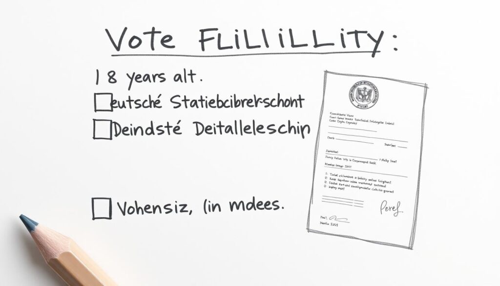 Checkliste für Wahlberechtigung mit Staatsbürgerschaftsnachweis Checkliste für Wahlberechtigung mit Staatsbürgerschaftsnachweis