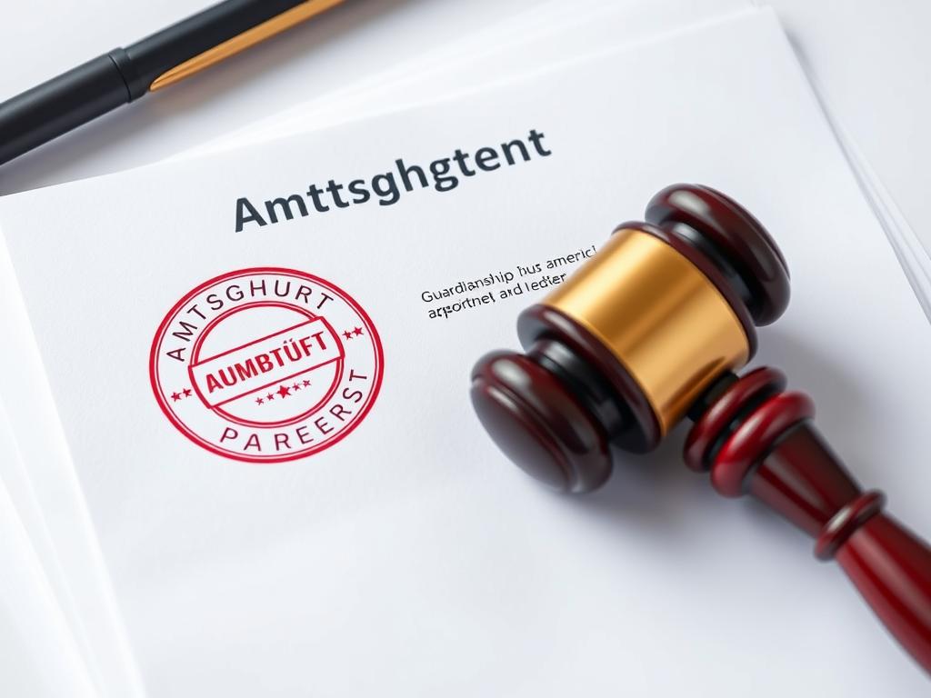 Dokumente mit Amtsgerichtsstempel zum Betreuungsrecht