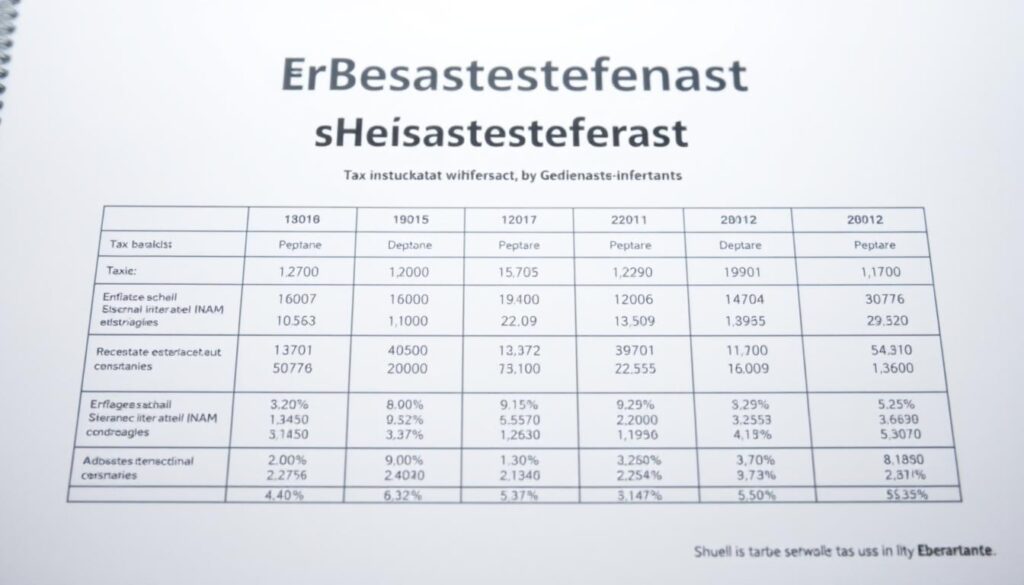 Erbschaftssteuersatz Diagramm