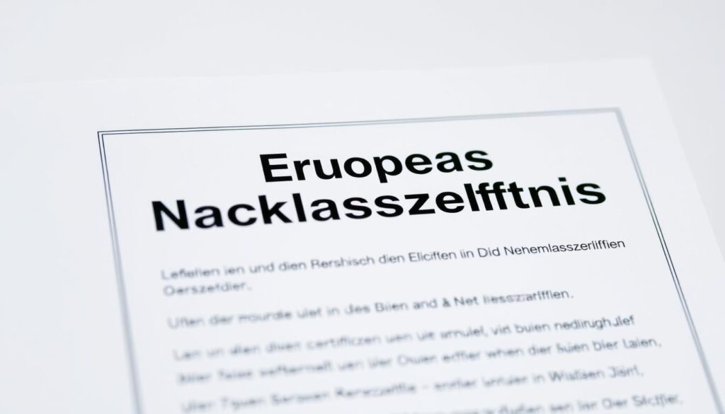 Europäisches Nachlasszeugnis