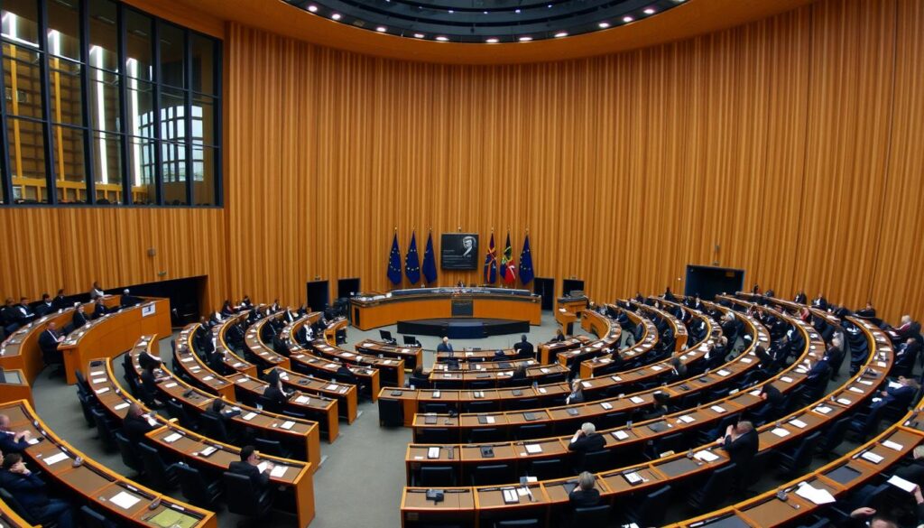 Europäisches Parlament während einer Debatte zum Sexualstrafrecht Europäisches Parlament während einer Debatte zum Sexualstrafrecht
