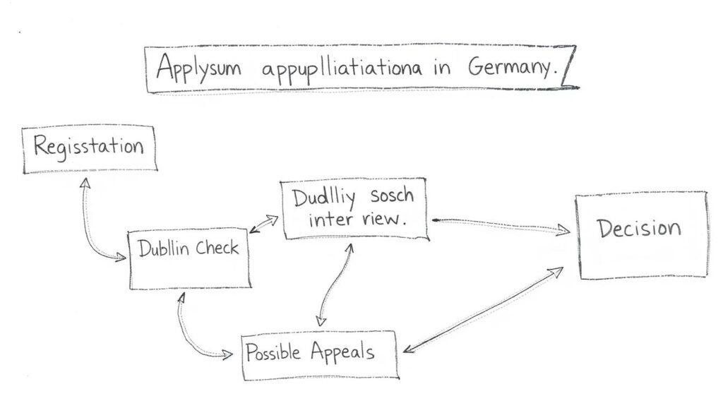 Flussdiagramm des Asylverfahrens in Deutschland Flussdiagramm des Asylverfahrens in Deutschland