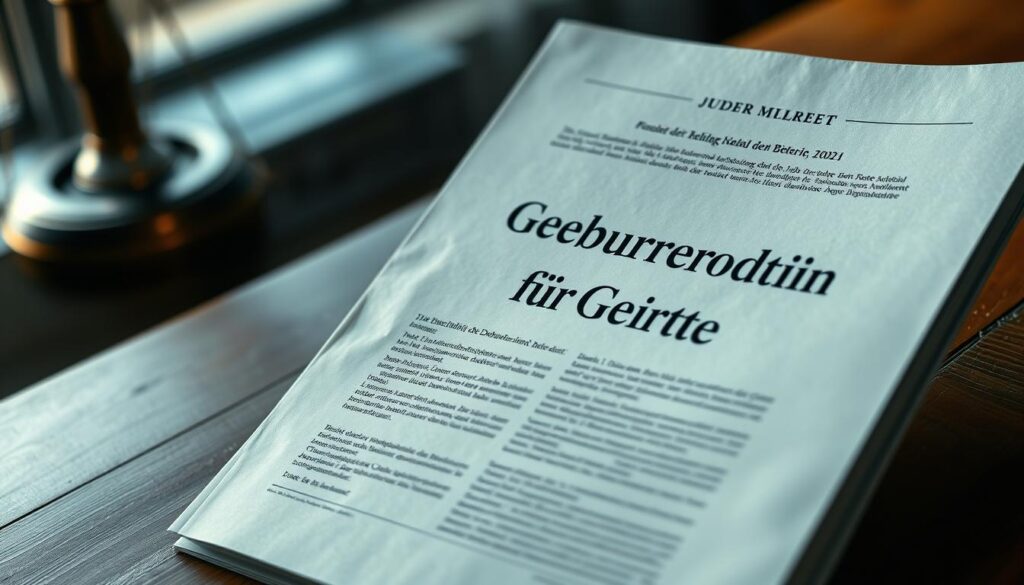 Gebührenordnung für Gerichte