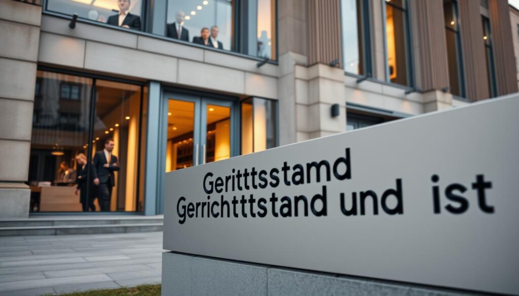 Gerichtsstand und Wohnsitz in Deutschland