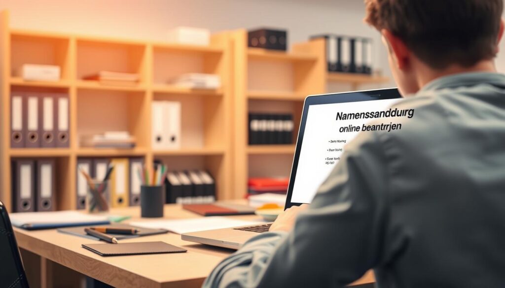 Namensänderung online beantragen