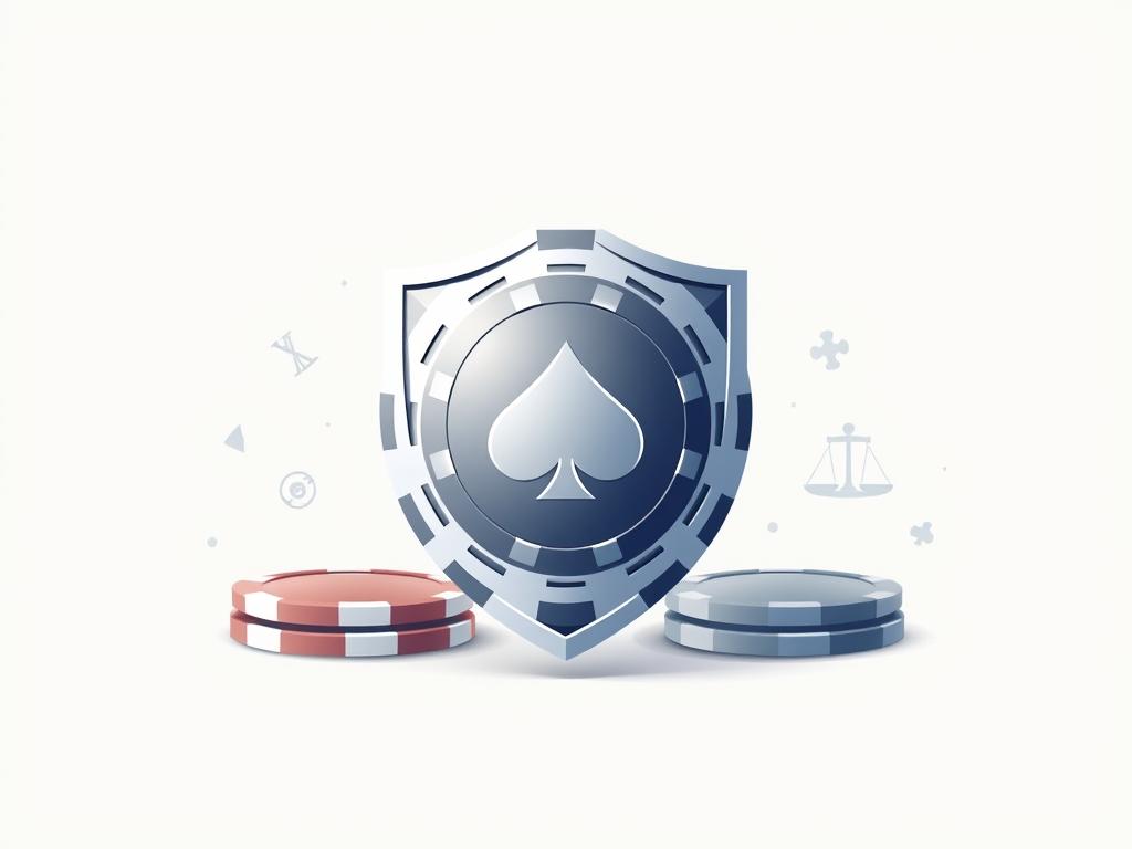 Spielerschutz-Symbol schützt Spielchip Spielerschutz-Symbol schützt Spielchip