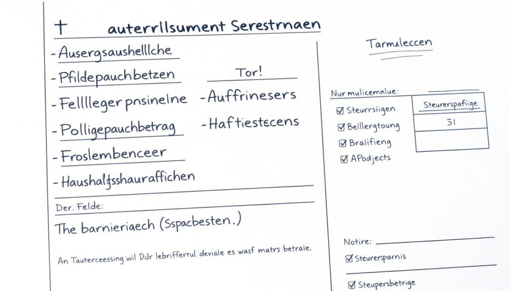 Steuervorteile im Pflegerecht mit Textbeschriftungen zu den verschiedenen Absetzungsmöglichkeiten Steuervorteile im Pflegerecht mit Textbeschriftungen zu den verschiedenen Absetzungsmöglichkeiten