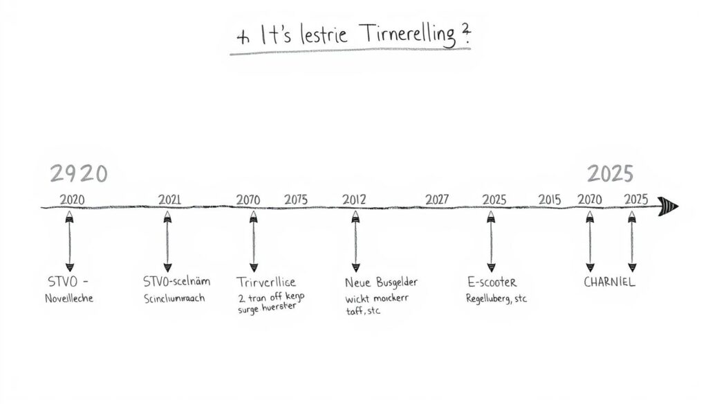 Textbasierte Bleistiftskizze der wichtigsten Änderungen im Verkehrsrecht der letzten Jahre Textbasierte Bleistiftskizze der wichtigsten Änderungen im Verkehrsrecht der letzten Jahre
