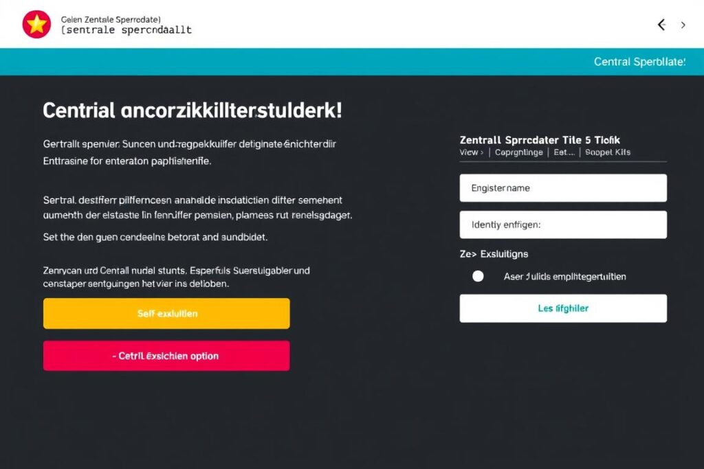 Zentrale Sperrdatei für Glücksspieler Zentrale Sperrdatei für Glücksspieler