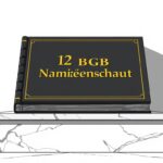 § 12 Namensrecht