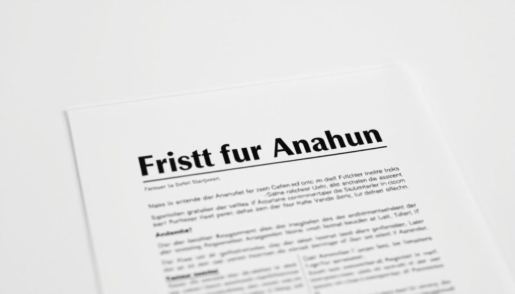 Frist für Annahme