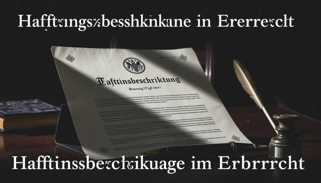 Haftungsbeschränkung im Erbrecht