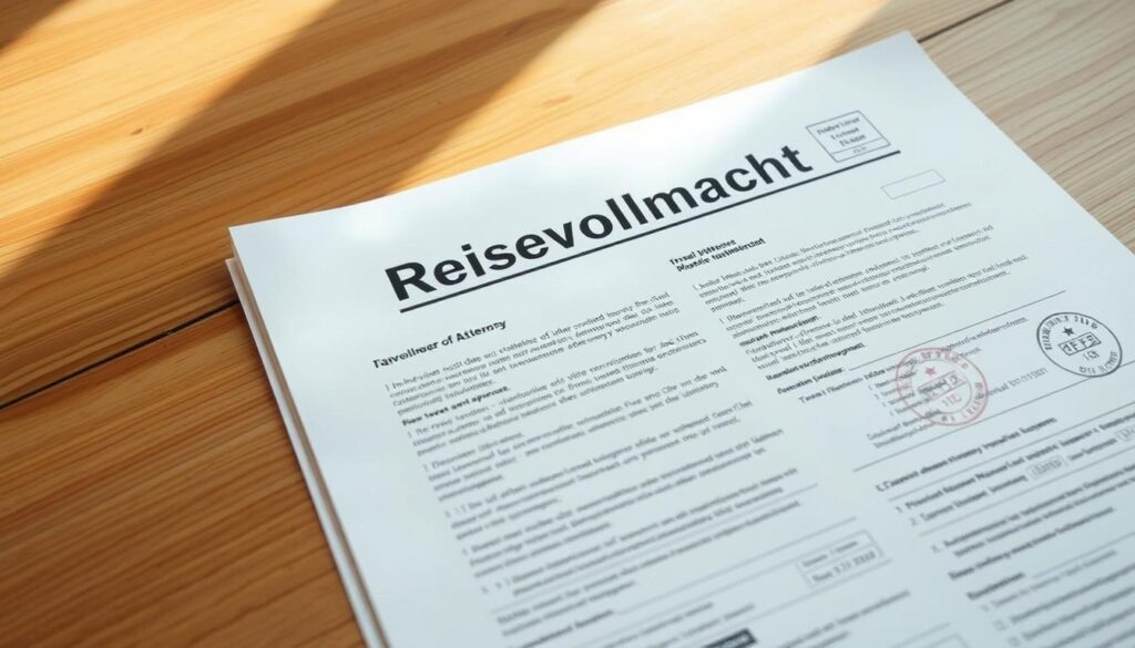 Reisevollmacht Muster Reisevollmacht Muster