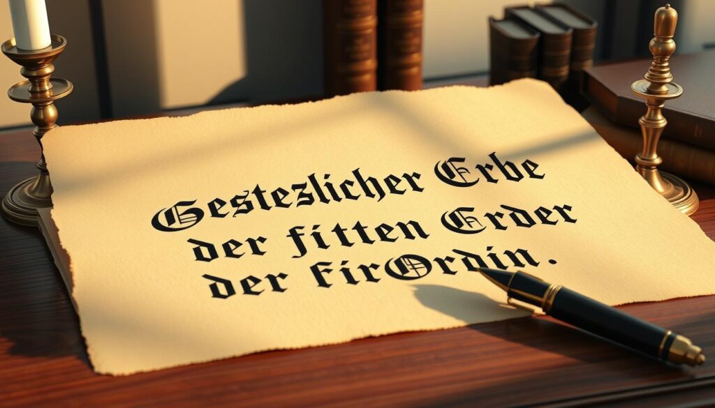 gesetzlicher Erbe der fünften Ordnung