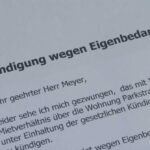 Eigenbedarfskündigung