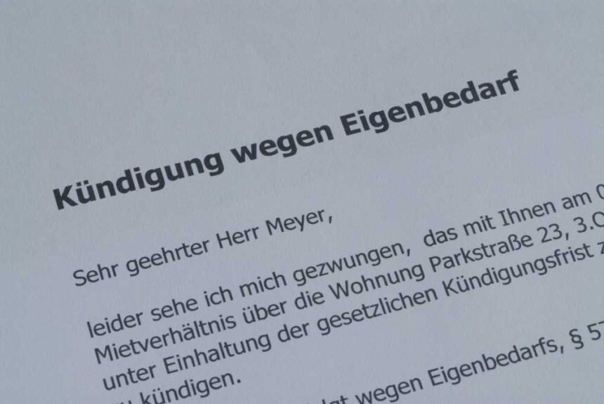 Eigenbedarfskündigung