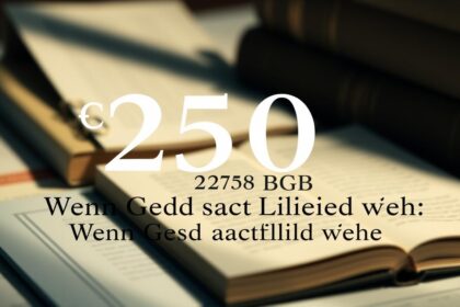 § 250 BGB