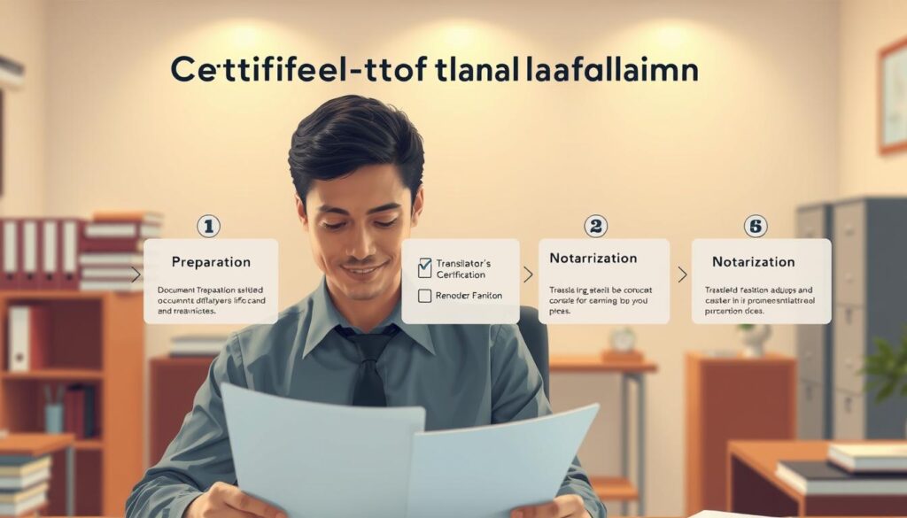 Prozess der beglaubigten Übersetzung Schritt für Schritt Prozess der beglaubigten Übersetzung Schritt für Schritt